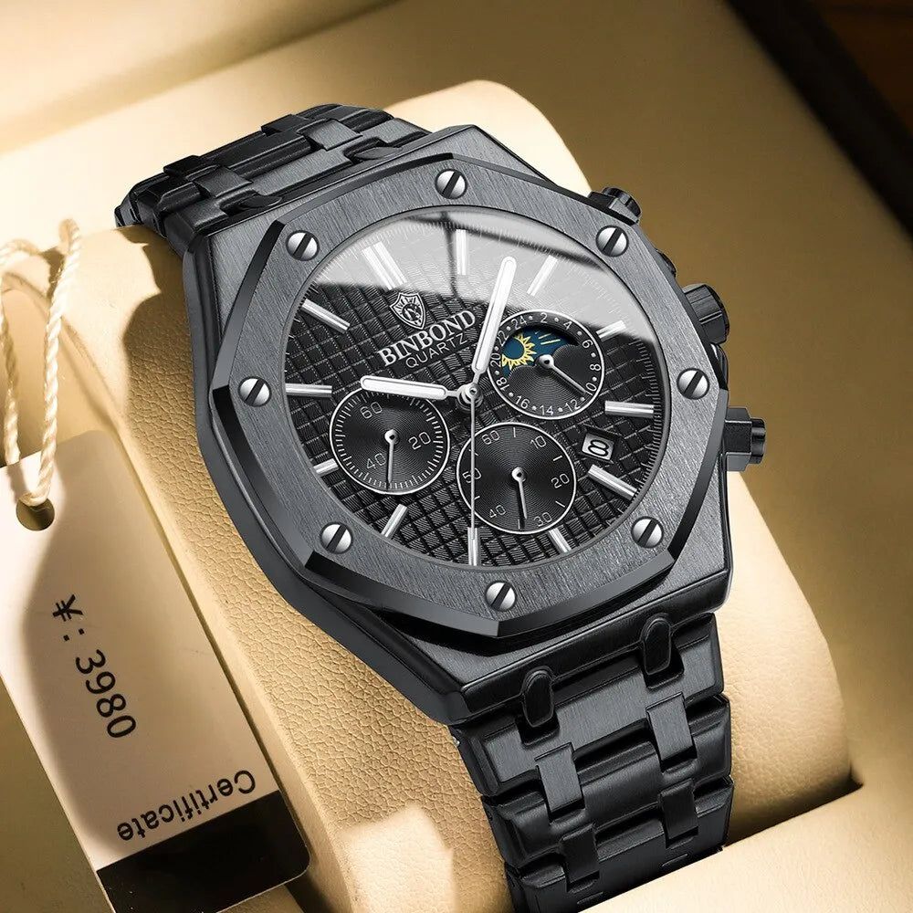Relógio Masculino Premium Aço Inox Elite®