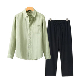 Monte Seu Outfit 'Aristocrat' - Linho Manga Longa