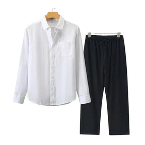 Monte Seu Outfit 'Aristocrat' - Linho Manga Longa