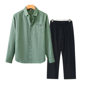 Monte Seu Outfit 'Aristocrat' - Linho Manga Longa