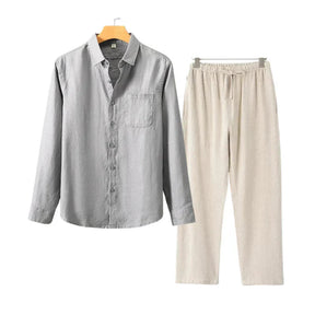 Monte Seu Outfit 'Aristocrat' - Linho Manga Longa