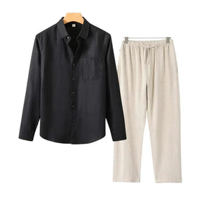 Monte Seu Outfit 'Aristocrat' - Linho Manga Longa