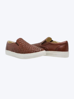 Mocassim Slip On Casual Masculino de Couro Marrom Gian